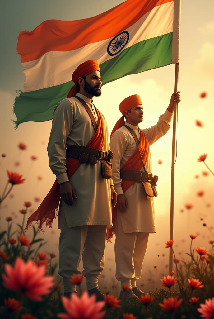 A magnificent photo for indian independence day having all freedom fighters dr Bhim rao ambedkar, bhagat singh