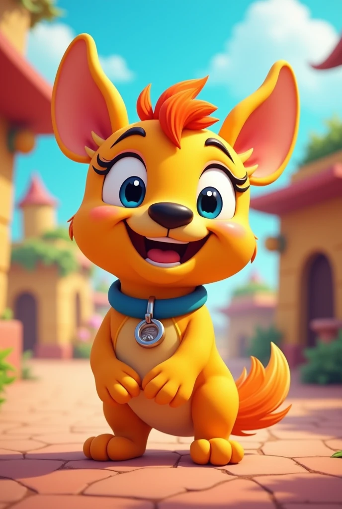 Castillo cheered up súper genial y visualmente hermoso, cheered up, cartoon, stylized. 4k