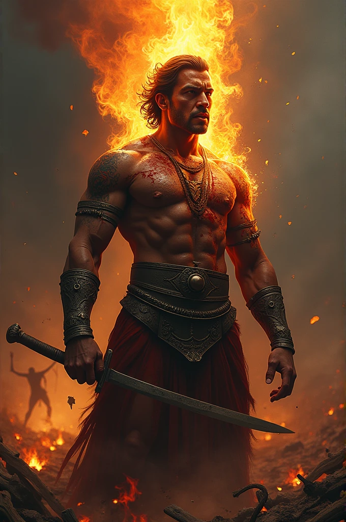 Mahabharatha ashwathama fre head ge with wonded body
