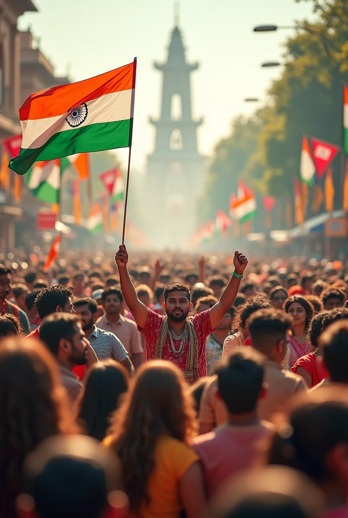 Create a photo for independence day from akshata collections