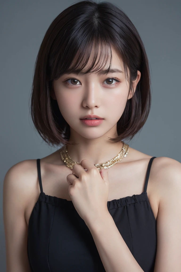 (Highest quality:1.4),(masterpiece:1.4),(Realistic:1.4),(Realistic:1.2),(超High resolution, RAW Photos:1.4),(High resolution, Very detailed:1.2),(8k:1.2),Movie Photos,a photo of a dark-haired,one person's,alone,wear ,((China dress))、((Upper Body:1.3))