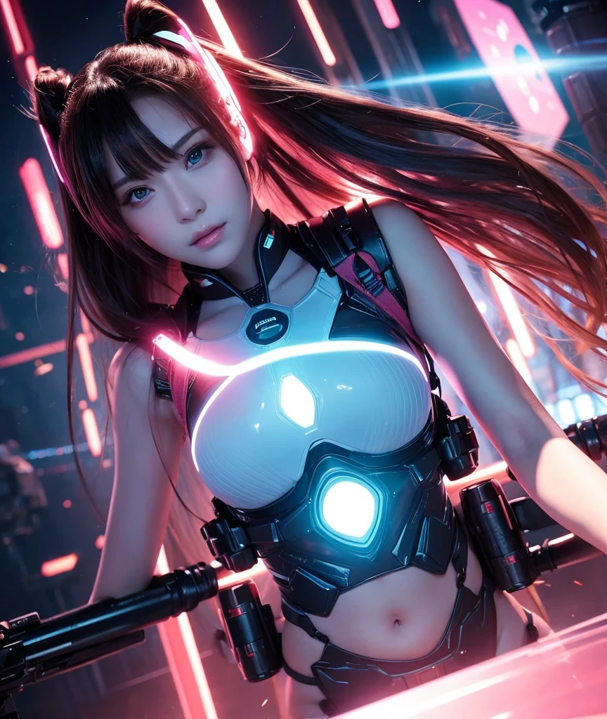 Sexy Woman, sci fi setting, Lovely Air XL, Floating hearts effect