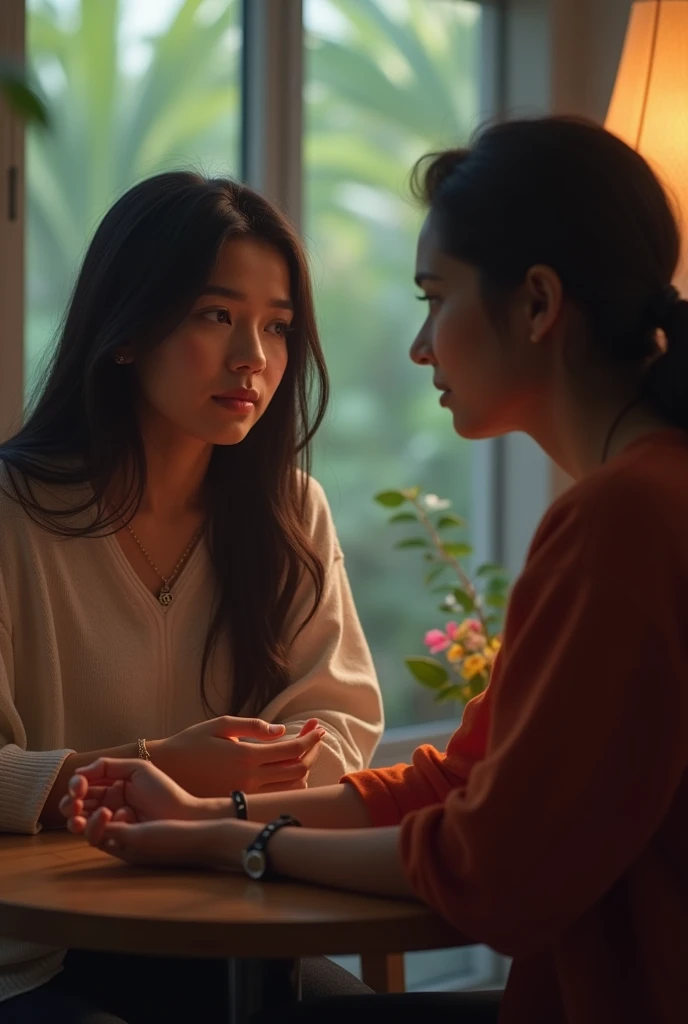 Maya tells Radha about her difficulties.