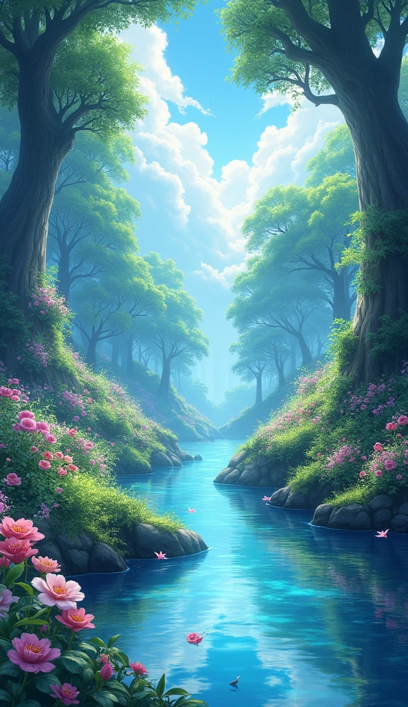 High-quality, viral anime nature wallpaper in 4K resolution, showcasing a breathtaking scene in the style of [Your Chosen Style]. The image should feature [describe key elements, e.g., a serene forest, vibrant flowers, mystical creatures] with a [color temperature] atmosphere. Include a caption highlighting the uniqueness of this wallpaper and a call-to-action to visit your website for more.