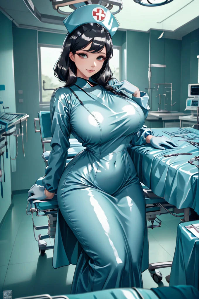 nurse uniform,hospital, latex nurse suit,nurses,busty,elbow gloves,labcoat,black hair woman,red eyes , gigantic ,medical instruments,asian nurse,two nurses,speculum,examination room,oversize ,big ass ,strap on, lay on table ,legs spreaded,giving birth,gyno chair , dentist,Milf,latex,black uniform,oversize breasts