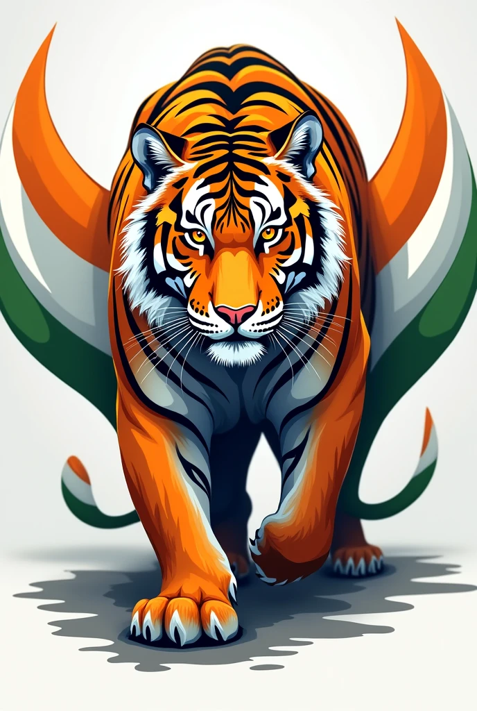 tiger logo with tiranga wings with GULSHAN name