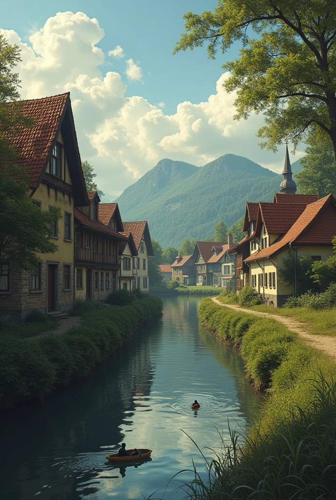 ### Title: **Shattered Dreams**

---

#### **Part I: The Quiet Before**

**Chapter 1: The Village**

In the tranquil village of Valheim, nestled in the rolling hills of Europe, Emil’s life was simple and filled with promise. He spent his days helping his parents with their small farm, dreaming of one day becoming a teacher. The village was a haven of peace, where the rhythm of life was governed by the seasons and the laughter of children playing in the meadows.

Emil’s family was close-knit. His father, Karl, was a stern but loving man who valued hard work. His mother, Clara, was the heart of their home, her gentle presence a source of comfort. Emil’s younger sister, Anna, adored him and often followed him around, hoping to catch a glimpse of his bright future.

As the sun set over the village, Emil sat on a hill overlooking his home, his heart swelling with hope. The night was filled with the familiar sounds of crickets and the distant murmur of the river. Emil knew he had a future to look forward to, but that sense of security was about to be shattered.

**Chapter 2: The Call to Arms**

The outbreak of World War II brought an abrupt end to Valheim’s serenity. Emil, now 18, received his conscription papers with a mix of disbelief and dread. The letter, bearing the seal of the military, was a stark reminder of the encroaching storm.

The village, once vibrant with laughter and song, now echoed with the whispers of uncertainty. Emil’s family was overwhelmed with fear. His mother’s hands trembled as she held him close, her voice choked with tears. His father, trying to maintain his composure, offered words of encouragement that failed to mask his worry.

Emil’s inner turmoil was palpable. He had always dreamed of shaping young minds, not of being a pawn in a brutal conflict. Yet, duty called, and he had no choice but to answer. The weight of the world seemed to press upon him as he prepared to leave, knowing he was stepping into an unknown and dangerous future.

**Cha