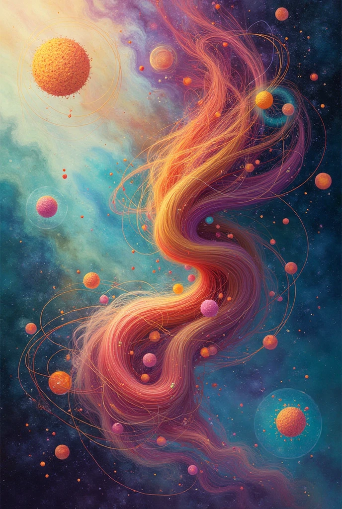 draw something that the four elements of art is shown (space, shape, line, and color)
