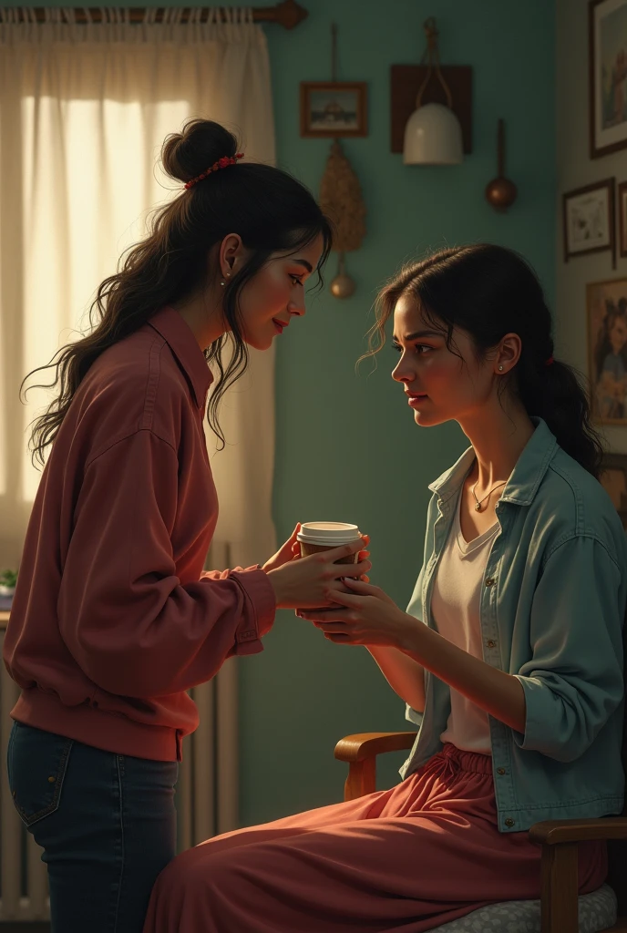 so she understands Maya's situation and comes forward to help Maya.