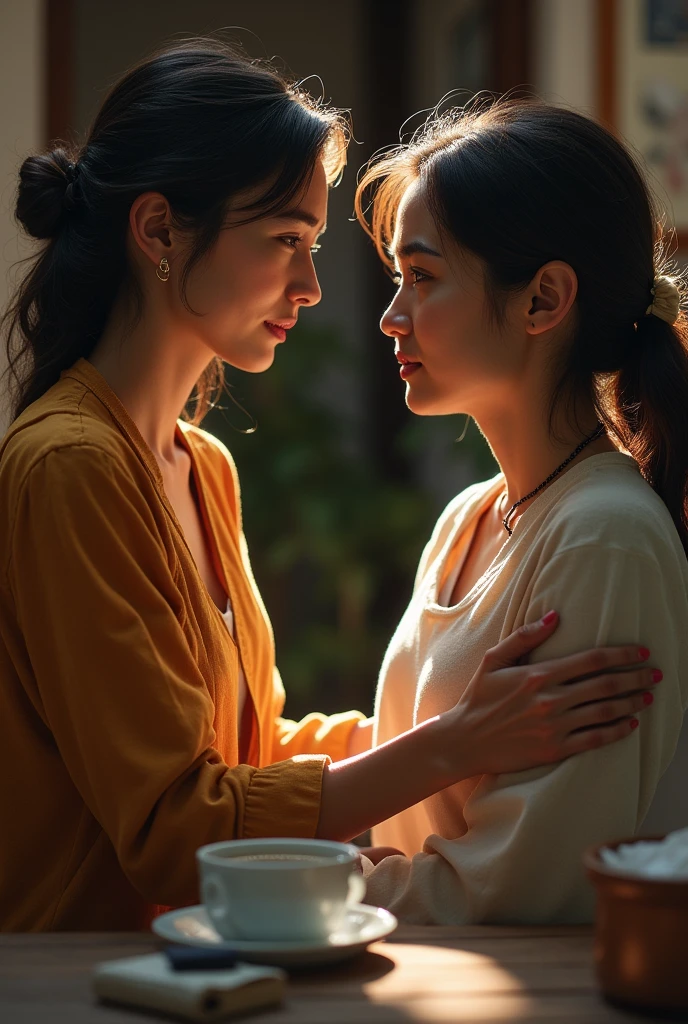 so she understands Maya's situation and comes forward to help Maya.