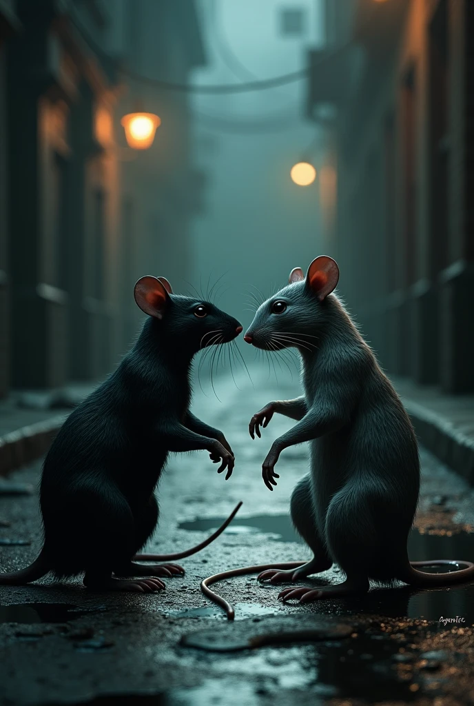 Rat noir et rat gris