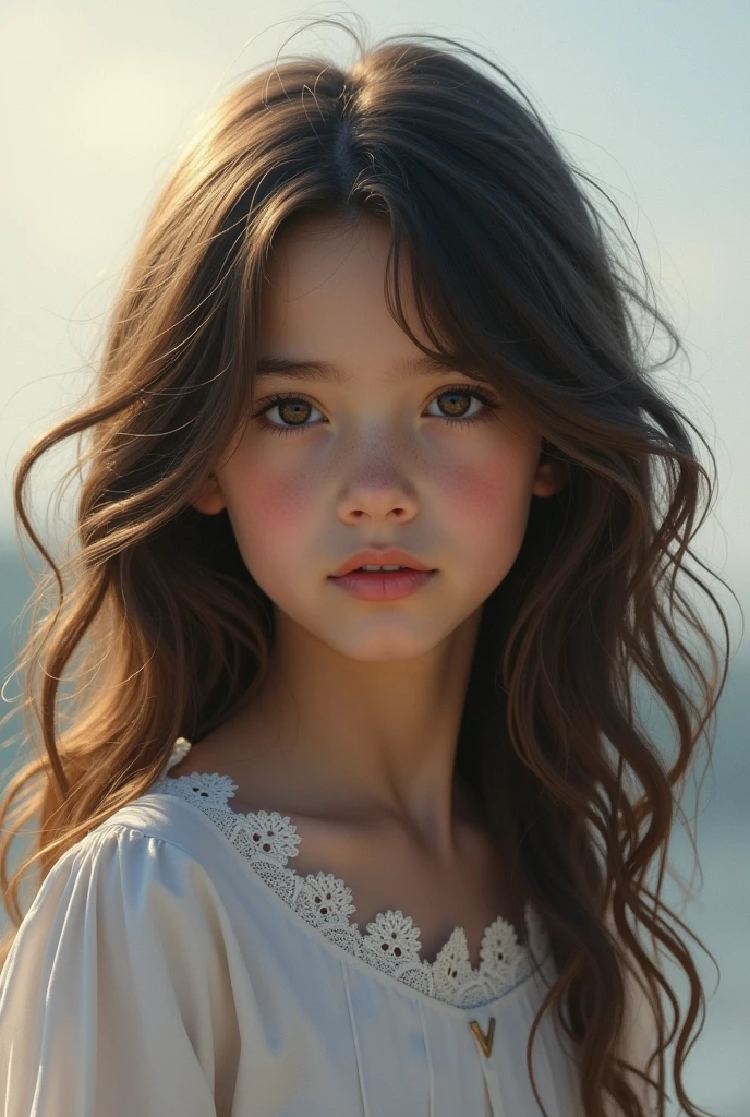 Create this boy with long wavy hair and style