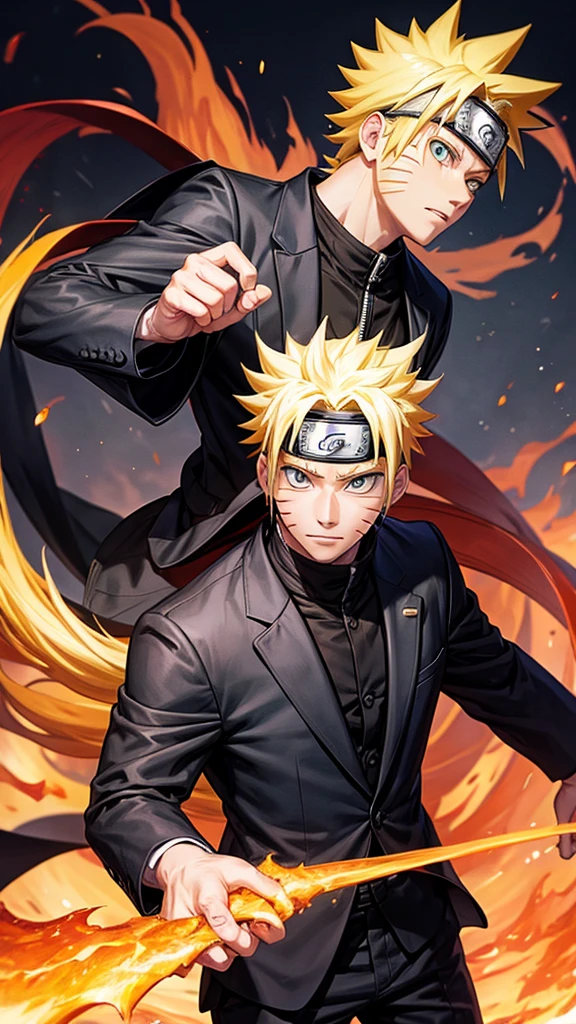 naruto in suit black