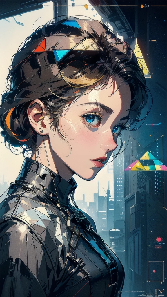 (((masterpiece, highest quality))),(((solo:1.2))),(((1girl:1.2))),32k wallpaper, very detailed, poster, vintage science fiction,(((((geometric cinematic movie poster))))), (bauhaus), shape,(((abstract))),(mid century modern),movie poster,(((((portfolio))))),(((((Close-up))))),(((((bust up))))),((((more various angle)))),(((highlight))),Vast landscape,((((heterochromia)))),(((complete. detailed face))),(((Extremely talented))),(((most complecated machine))),((Overall colorfully)),(((((Absolutely no background))))),(((spiritual)))
