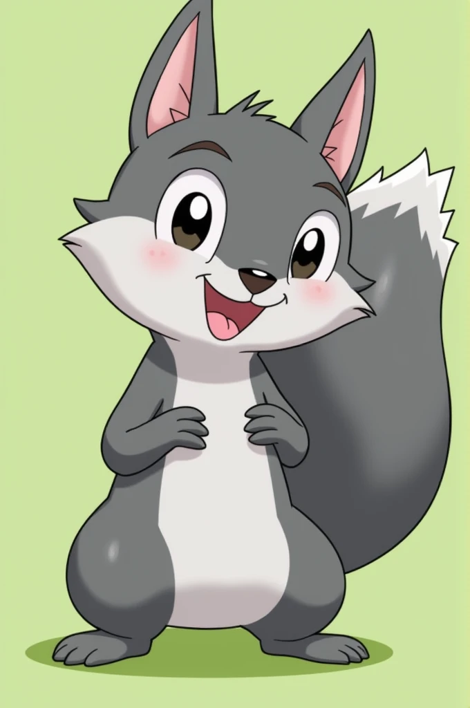 Sammy the Squirrel*
- Age: 7
- Personality: Quick-witted, adventurous, and a bit of a trickster
- Appearance: Gray and white fur, bushy tail, and bright inquisitive eyes
- Special trait: Can climb trees super fast