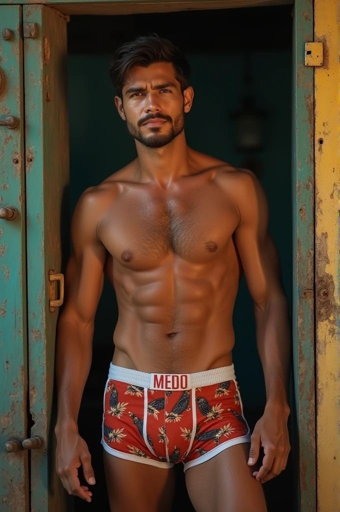  Colombian guy using only boxers