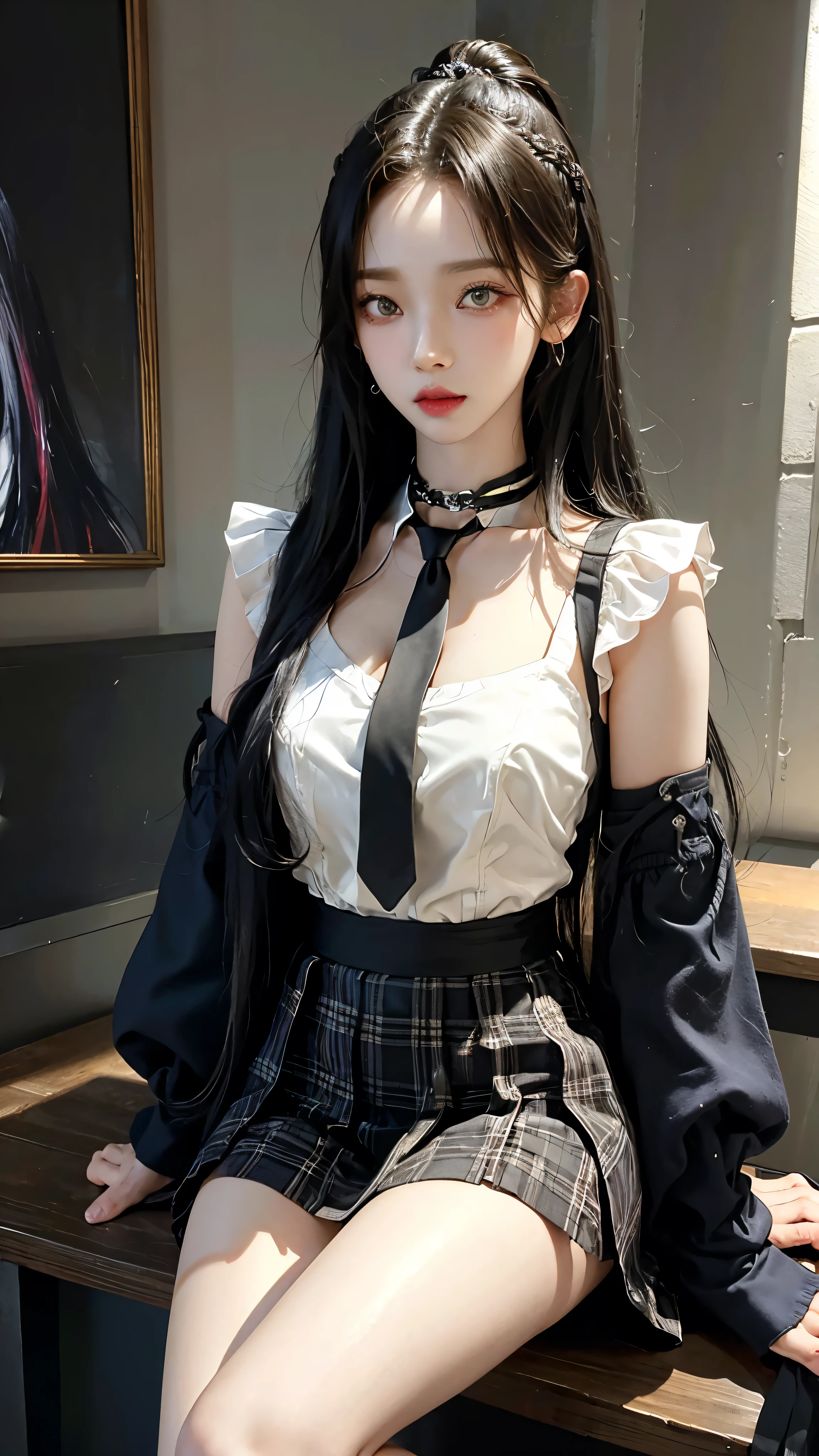 (best quality:1.5), (masterpiece:1.5), (highres:1.5), (RAW photo:1.5), realistic, photo-realistic, high detailed, film grain, detailed skin, natural lighting, symmetrical,8k,an extremely delicate and beautiful,illustration,
1 girl,Random hairstyle, (medium_breasts:1.5),slim legs,delicate and pretty,perfect face,beautiful detailed eyes,fair skin,real human skin,pore,

<lora:B_2A_LoraLandmineGirlFashion_v10:0.65>,solo,jirai fashion with pink blouse and black mini skirt , black hair with pink highlights, pink backpack, white lase socks, black platform shoes, slender, 20 years old, night, street,

beautiful design, shiny, from the front, award winning photo, extremely detailed, amazing, fine detail, absurdres, highly detailed woman, extremely detailed eyes and face, by lee jeffries nikon d850 film stock photograph 4 kodak portra 400 camera f1.6 lens rich colors hyper realistic lifelike texture dramatic lighting unrealengine trending on artstation cinestill 800 tungsten, sexy dress,
<lora:A_2_jpIDOL_v10:0.2>,<lora:A_1_DollLikeness_Korean_v15:0.2>,<lora:A_1_cuteGirlMix4_v10:0.2>,<lora:A_1_chilloutmixss_xss10:0.2>,<lora:A_1_DollLikeness_Taiwan_v10:0.1>,<lora:A_1_DollLikeness_Japanese_v10:0.1>,