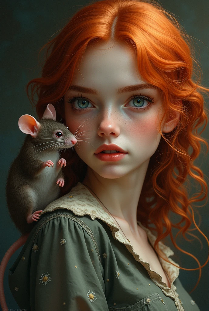 Redhead and rat