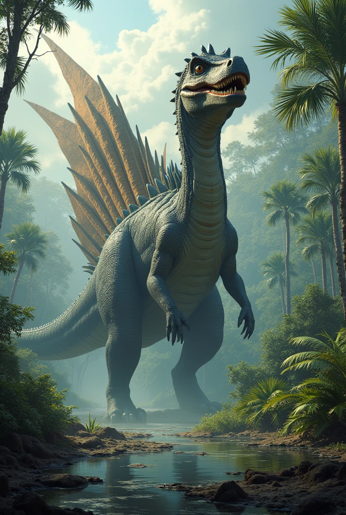 Draw the spinosaurus