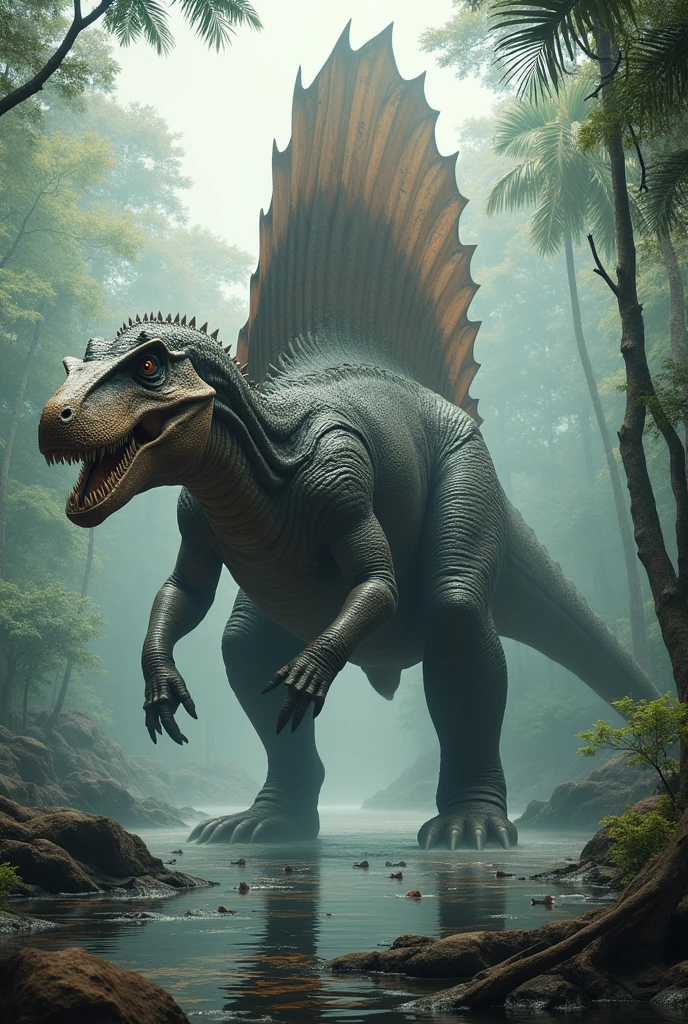 Draw the spinosaurus