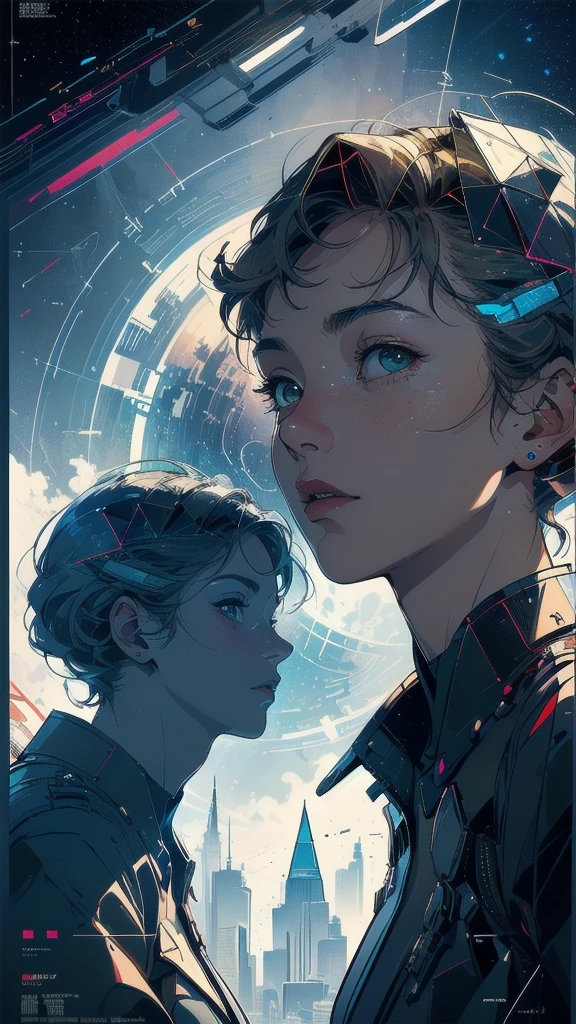 (((masterpiece, highest quality))),(((solo:1.2))),(((1girl:1.2))),32k wallpaper, very detailed, poster, vintage science fiction,(((((geometric cinematic movie poster))))), (bauhaus), shape,(((abstract))),(mid century modern),movie poster,(((((portfolio))))),(((((Close-up))))),(((((bust up))))),((((more various angle)))),(((highlight))),Vast landscape,((((heterochromia)))),(((complete. detailed face))),(((Extremely talented))),(((most complecated machine))),((Overall colorfully)),(((((Absolutely no background))))),(((spiritual)))