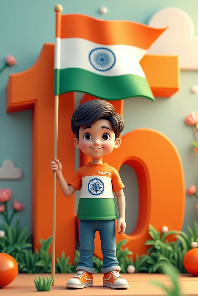 Hello friends, if you also want 15 August 3D Letter Name with a 14 year boy holding indian flag and having name darshan on tricolour shirt. Ai Photo Editing Bing Image Creator Prompt, then you have come to the right place. In today’s article, we will teach you all how to edit 15 August Ai photo absolutely free. It is very easy to edit such a photo. You can edit [D]