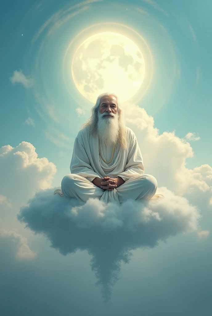 An image of guruji on cloud