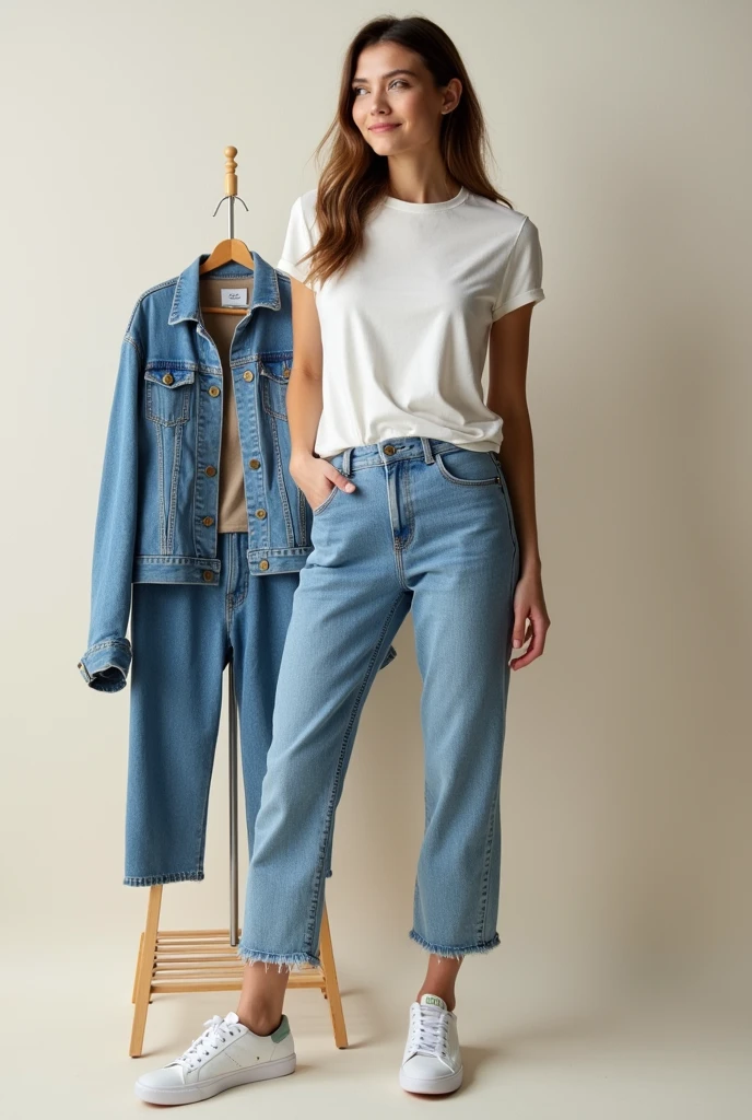 Give me a fashion image of casual wear without a model