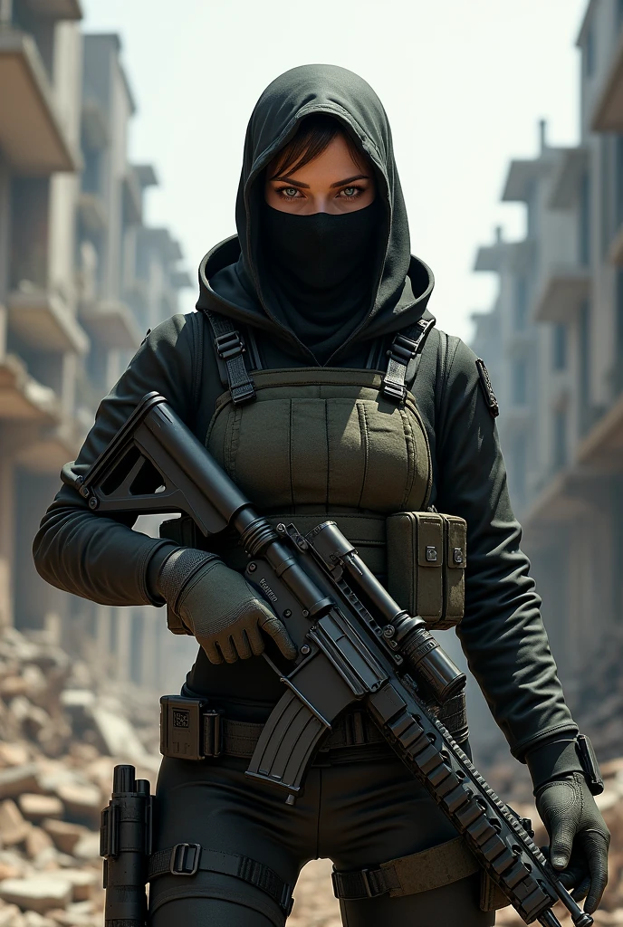 Have a female version of Simon 'Ghost' Riley from the game Warzone