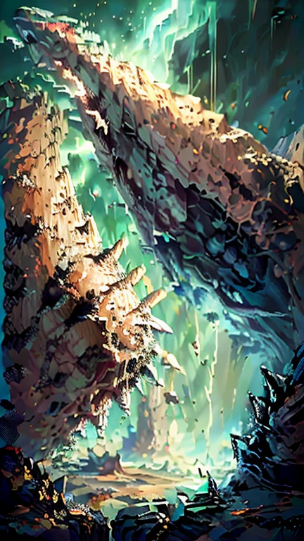 Fantasy,On a different planet,A massive and beautiful spaceship stands still.,The spaceship is broken,Outside the spacecraft, A beautiful female astronaut is making repairs,Flat Chest,Young face,Young body,There are a lot of wrecked spaceships,Expansiveness,Great details,Cinema Lenses,Wide-angle composition,Hazy,starry skies,Indian mythology,laser,Aurora,Shattered rocks fly everywhere.
