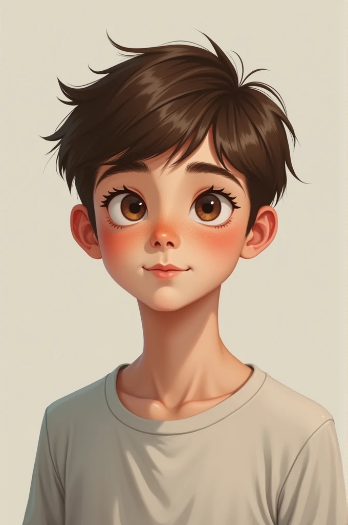 Average-looking 14-year-old boy 
