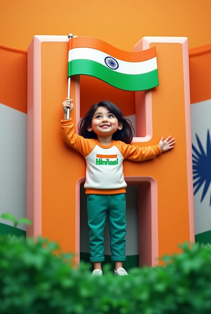 15 August 3D Letter 'H'. Girl holding indian flag and having name 'Himanshi' on tricolour shirt . Ai Photo Editing Bing Image Creator Prompt, then you have come to the right place. In today’s article, we will teach you all how to edit 15 August Ai photo absolutely free. It is very easy to edit such a photo.