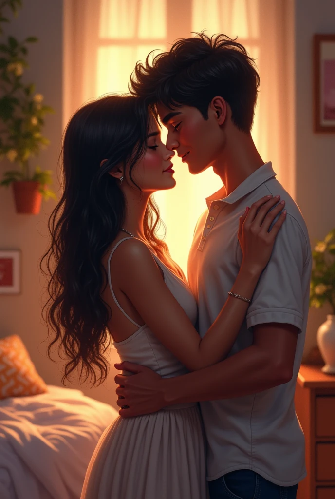 16 year old girl and boy kissing on room girl name "tannu" Boy name "manish"