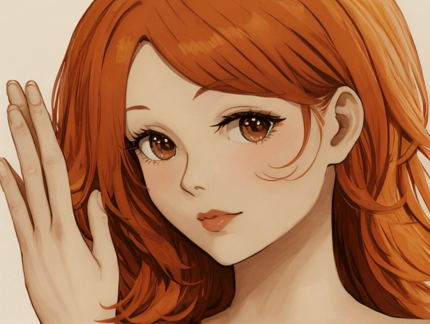 Cute orange hair