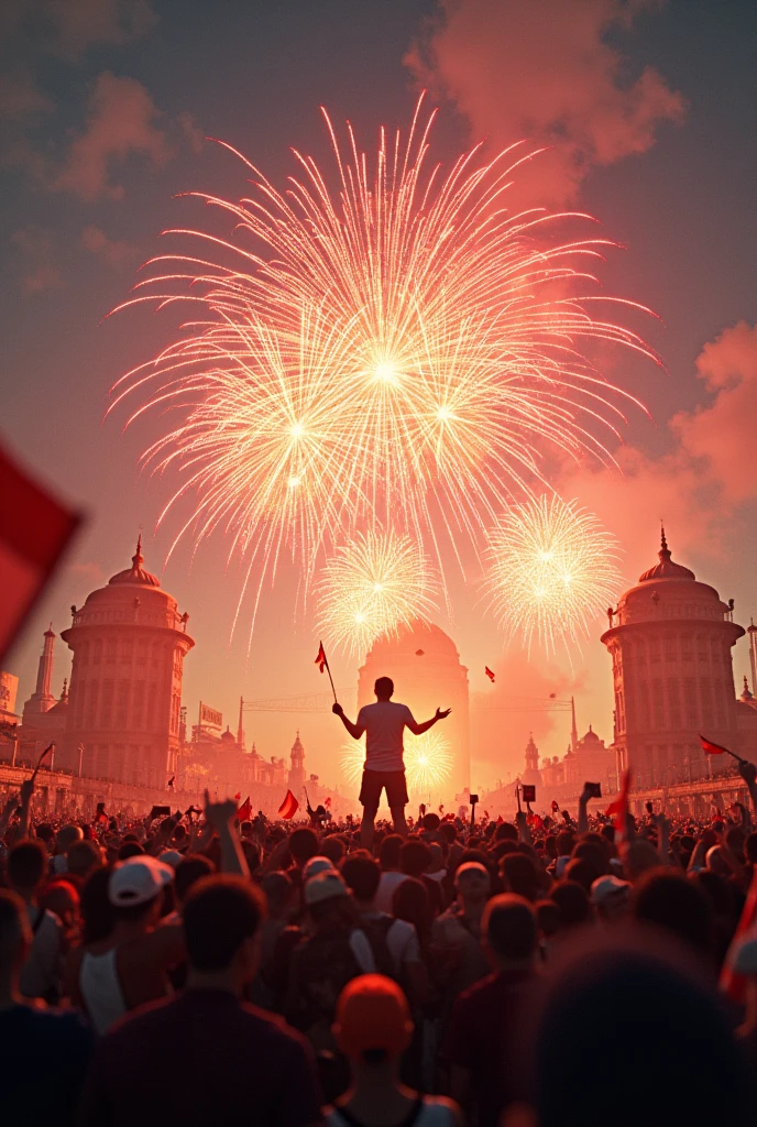 Generate an 3D picture of independence day