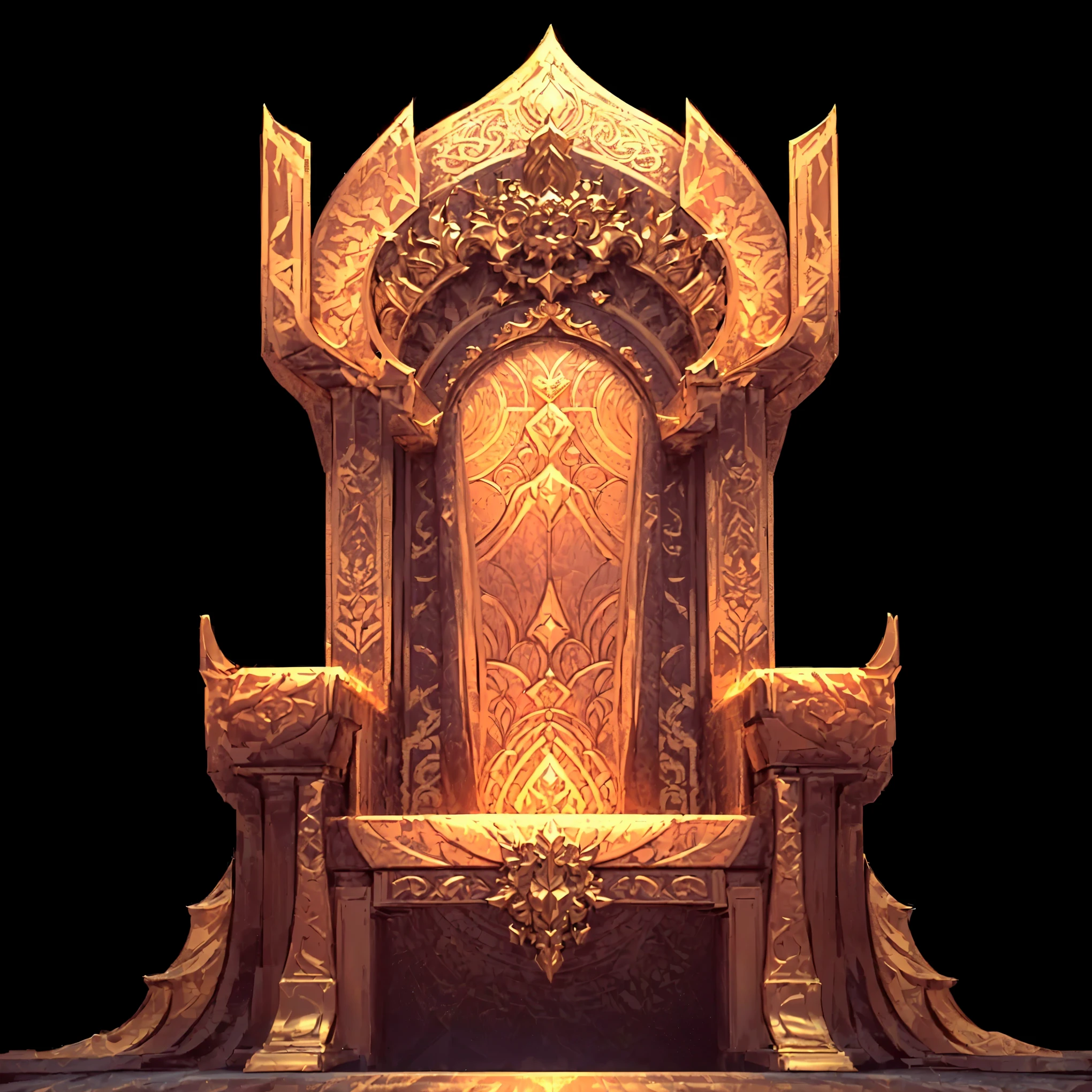 a close up of a throne with a glowing throne on top, golden throne, gold throne, the glowing throne, throne, sitting on intricate throne, sitting in a gilded throne, lying a throne in a fantasy land, sitting on golden throne, decadent throne room, sitting on a golden throne, perched on intricate throne, exquisitely designed throne room, sitting on an ornate throne