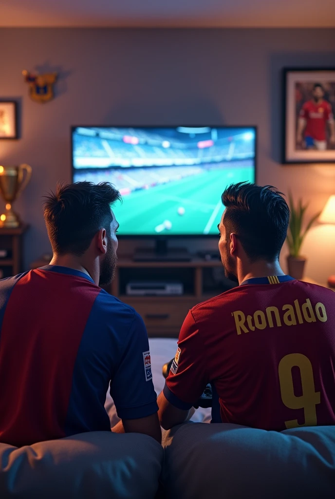 Messi play ps5 and Ronaldo