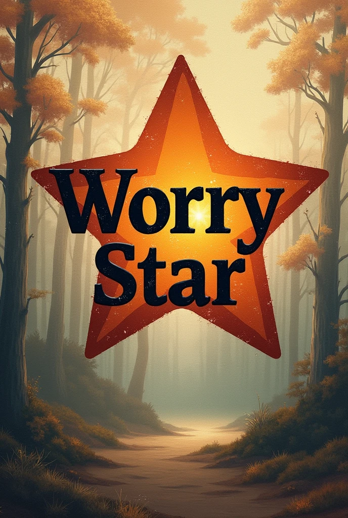 Create me a realistic t shirt logo. Where typed Worry Star