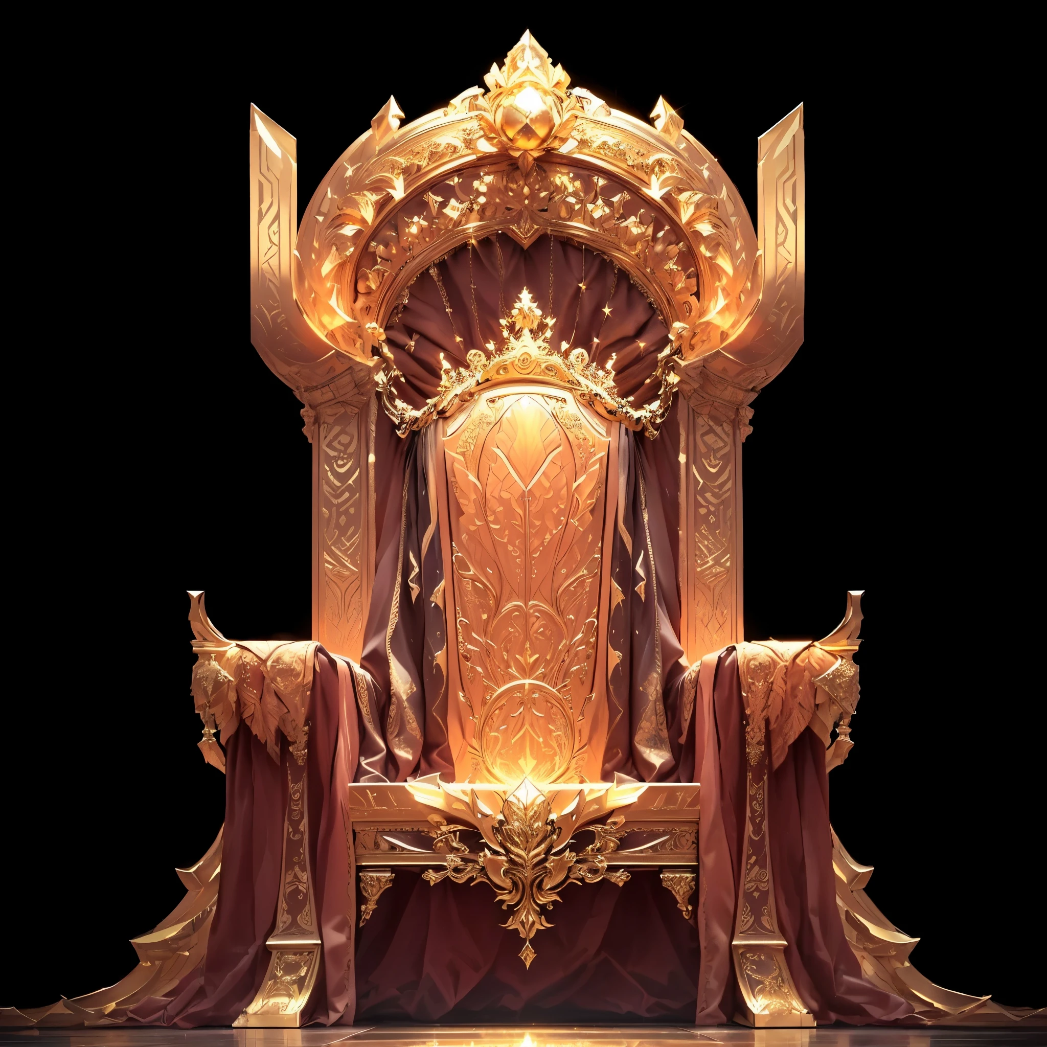 a close up of a throne with a glowing throne on top, golden throne, gold throne, the glowing throne, throne, sitting on intricate throne, sitting in a gilded throne, lying a throne in a fantasy land, sitting on golden throne, decadent throne room, sitting on a golden throne, perched on intricate throne, exquisitely designed throne room, sitting on an ornate throne