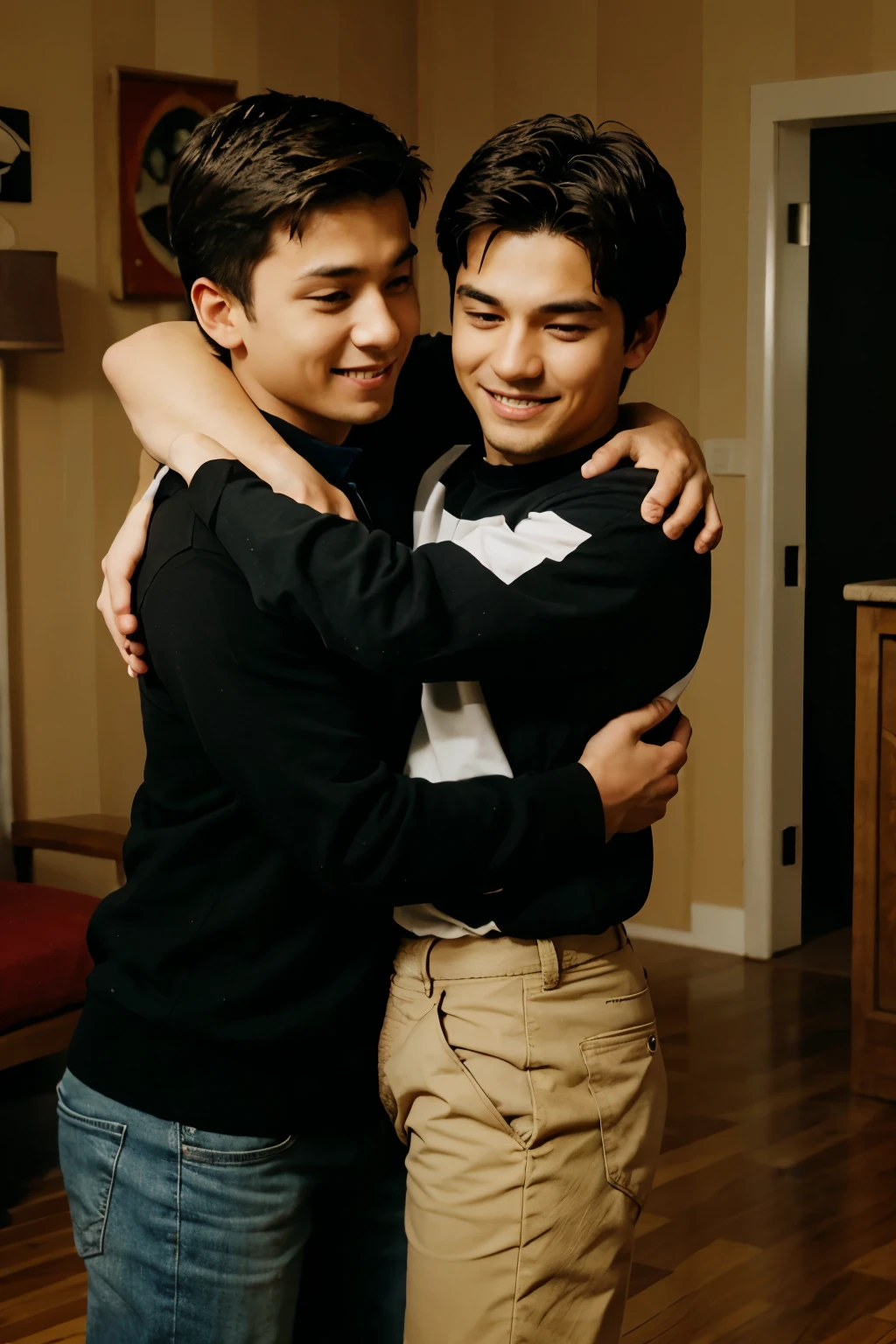 2 brother hug