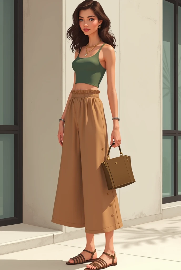 Girl in culottes
