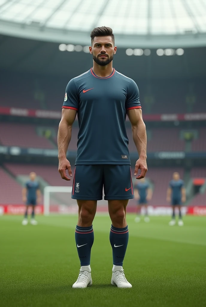 A 3D render of a modern man who liked football and was pushed to football club where he trained and put his hardwork and he became a footballA 3D render of a modern man who liked football and was pushed to football club where he trained and put his hardwork and he became a football