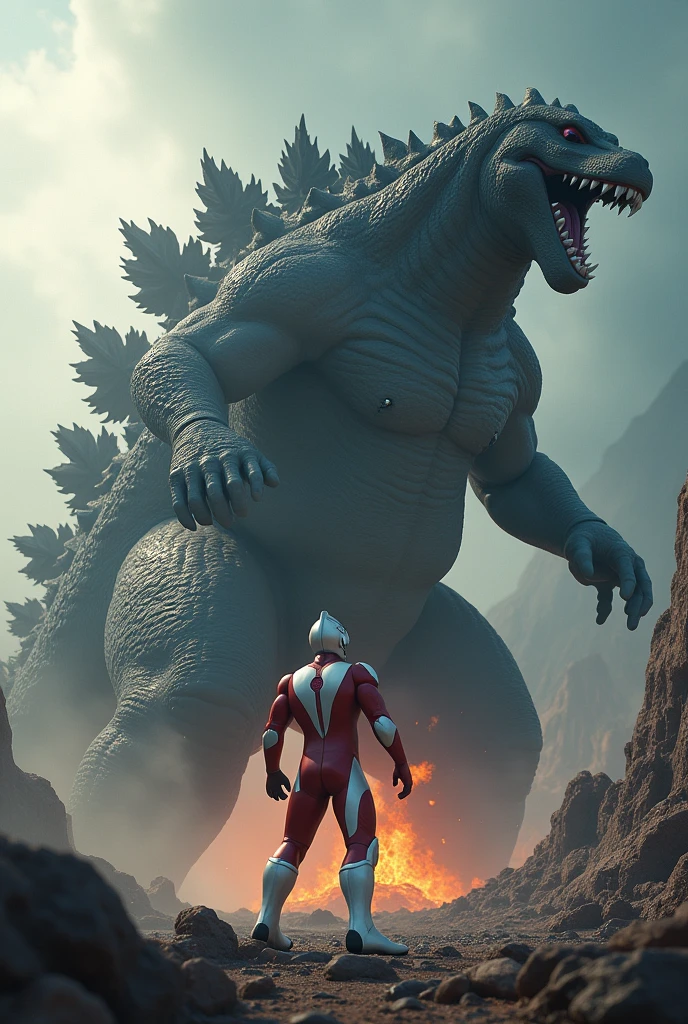 ultraman, ongbak, godzilla, superhero, giant monster, action scene, detailed highly detailed face, muscular body, dynamic pose, powerful energy beam attack, dramatic lighting, cinematic composition, epic scale, cinematic scenery, photorealistic, 8k, hyper detailed, vivid colors, dramatic shadows, volumetric lightinga giant ultraman,choking a massive godzilla monster,highly detailed,epic battle scene,cinematic lighting,dramatic Tilt shift photography ultraman riding godzilla,godzilla mouth ripped open,brutal fight scene,cinematic lighting,highly detailed,realistic,photorealistic,extremely detailed,4k,8k,high resolution,best quality,masterpiece,ultra detailed,sharp focus,intense colors,dramatic shadows,dynamic composition,hyper realistic,cinematic angles,action poses,cinematic atmosphere,intricate textures,vibrant colors,extremely detailed,4k,8k,photorealistic,studio lighting,physically-based rendering,hyper-detailed