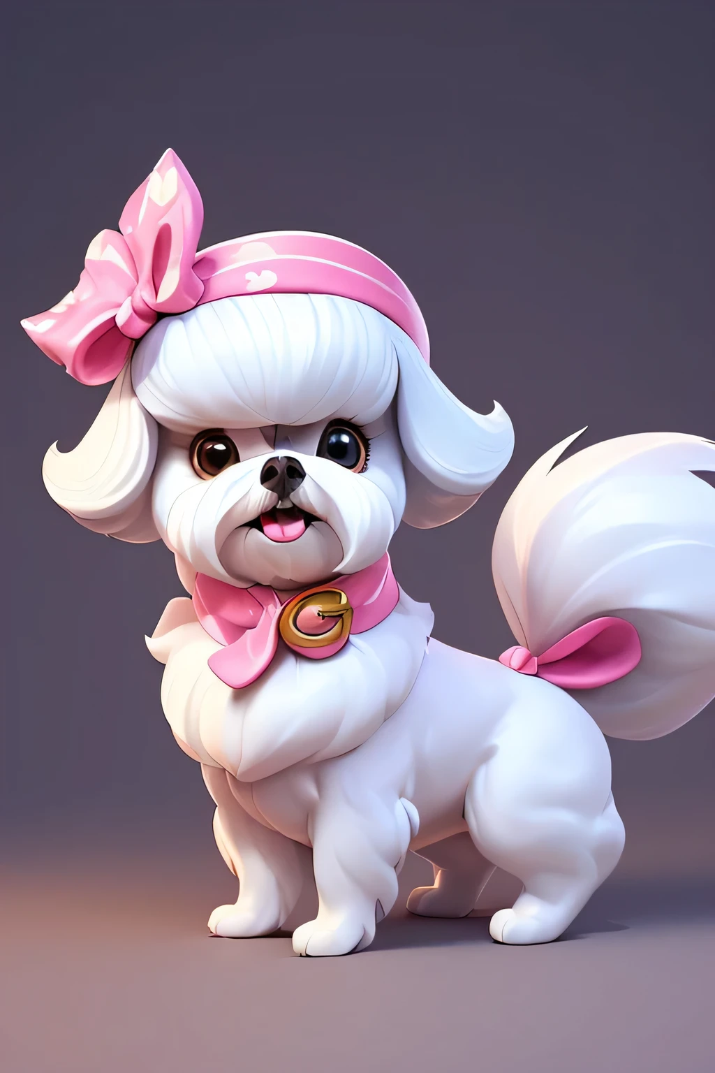  (((Create a print art or vector art of just the Maltese Dog))) with very long fur and albino fur color, playing with her Toys in a beautiful cute room,  Dog with an expression of happiness when he sees his owner, Dog with open mouth, breed dog ,  German dwarf spitz, Lulu of Pomerania, Maltese ,Yorkshire Terrier, beautiful Maltese posing for a photo wearing cute clothes,   fofo usando ful dressed fofo de princesa, luxurious hat, ties, bandanas, ful dressed, cute colors, children&#39;dog clothing colors. low angle view, eye level shot (crotch),Just huge morbid thighs, fat, extremely thick;,work rhyme, best qualityer, (from front view), (worm view&#39;eyeballs), worm&#39;s eye perspective, low angle. ,(whole body:1.2),simple background, work of art,best qualityer,(fundo gradiente vermelho:1.1) 