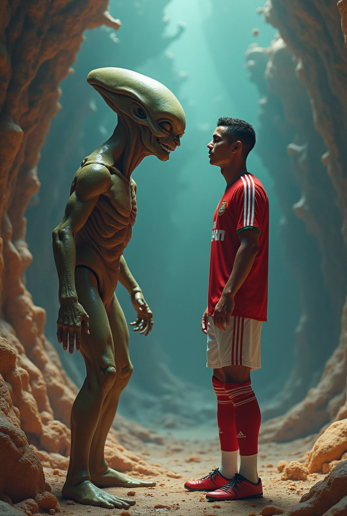 Ronaldo was beaten by an alien who once said dick