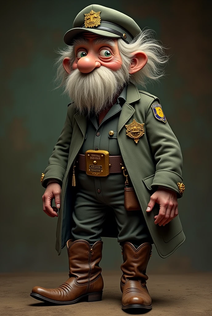 Old gravity falls mcgucket with cowboy boots and security guard outfit