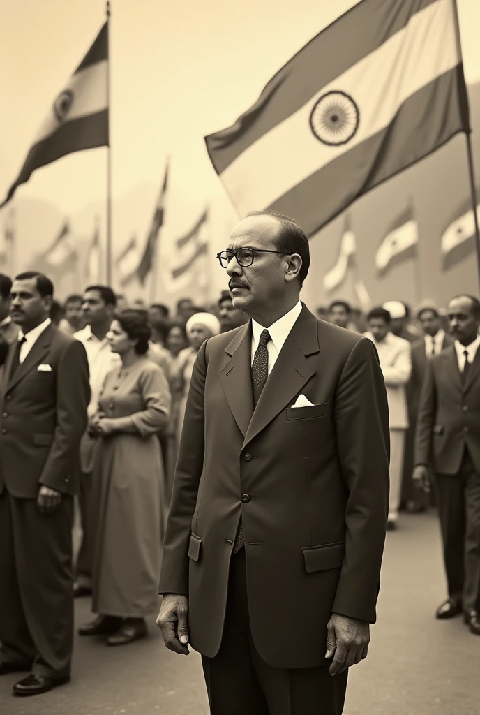 Old real photo of Dr bhimrao ambedkar celebrates Independents day 