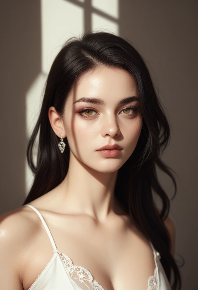 Made entirely of light and shadow,No physical form。The shape of the woman was created by varying the lightness and darkness of the smoke,There is an illusory and mysterious beauty。