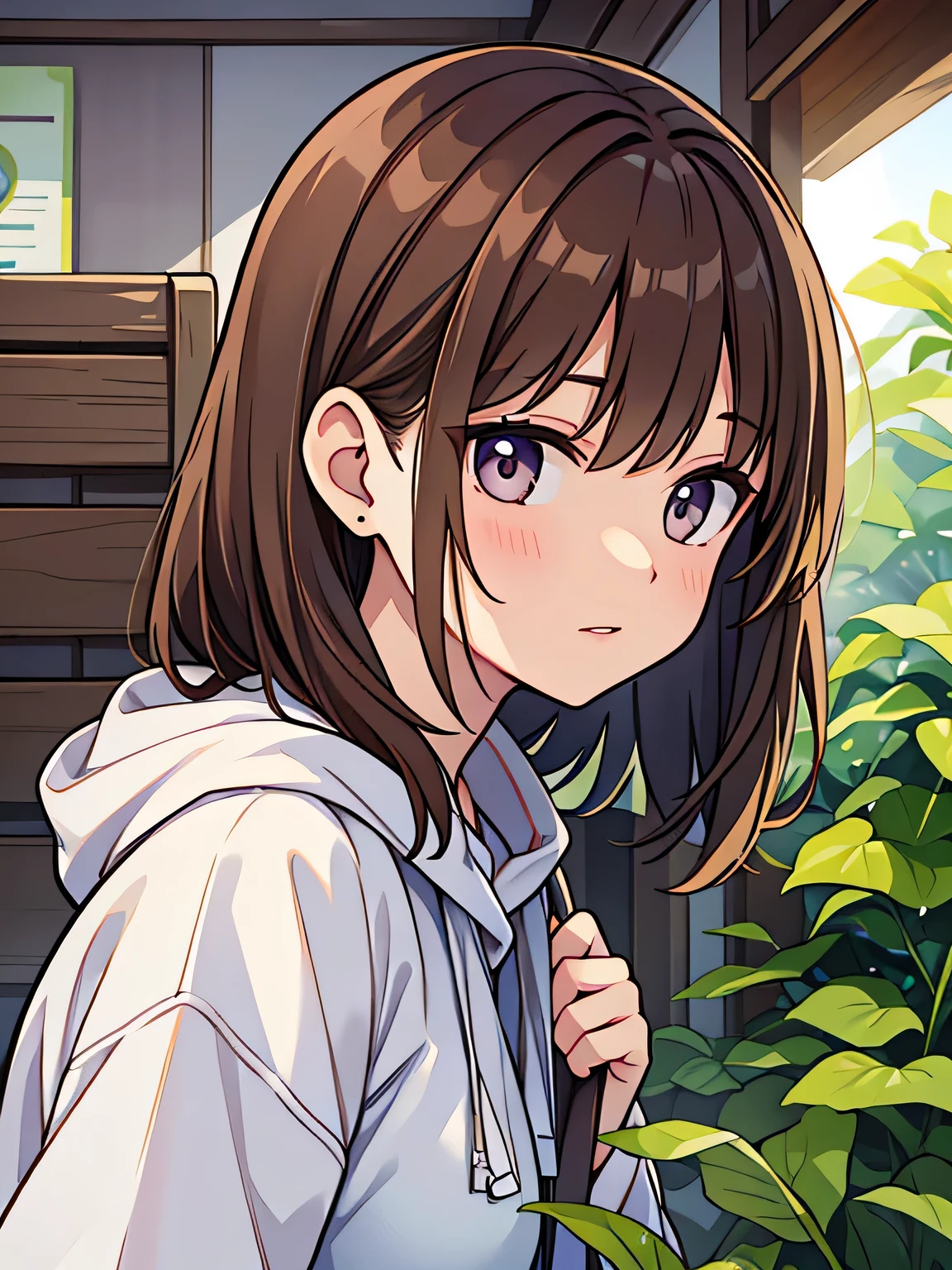 woman、Smell、Brown Hair