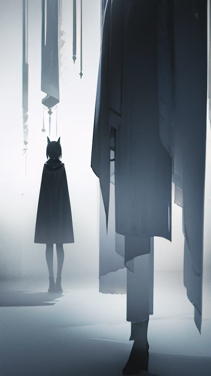 (Mysterious fog), Woman's shadow, pale light